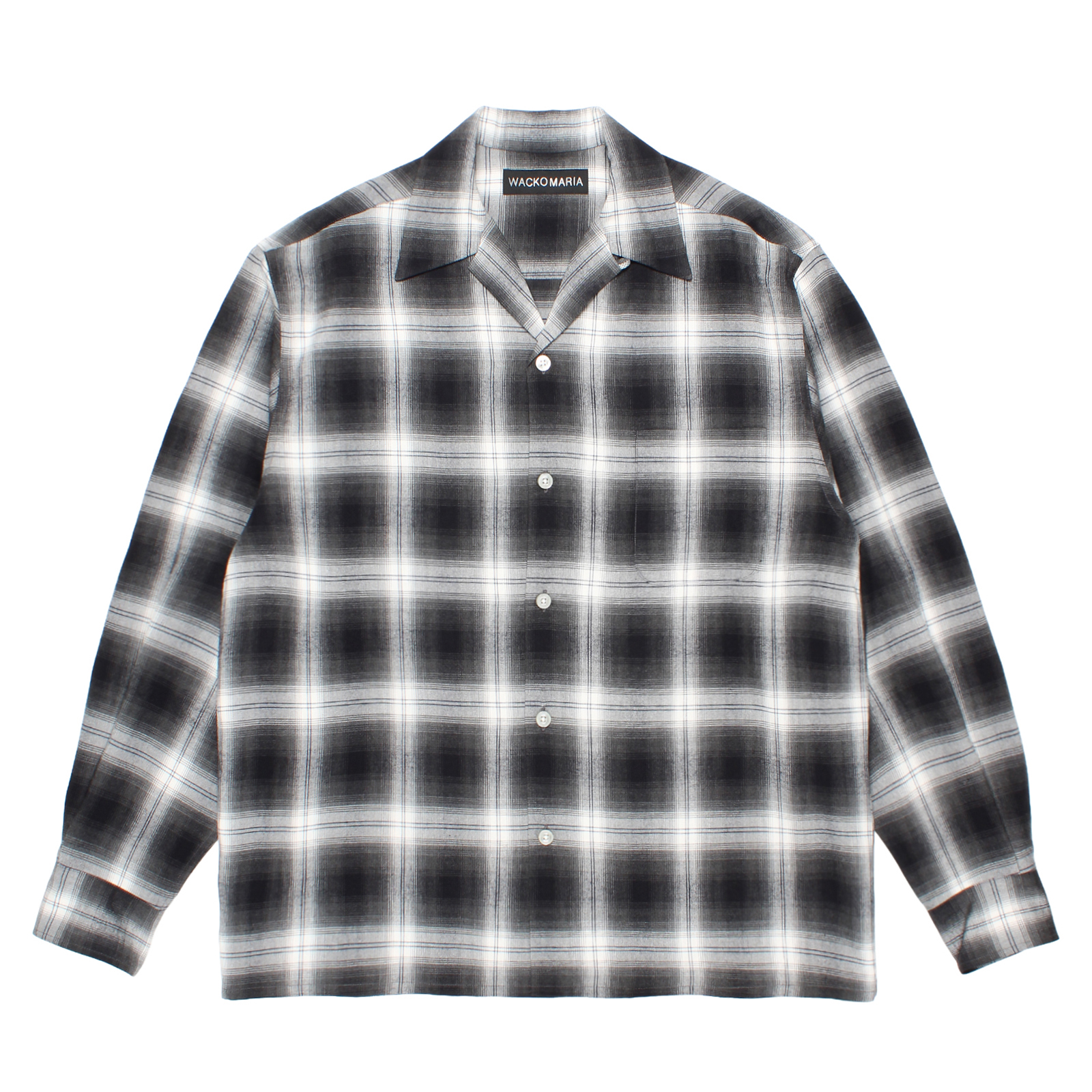 OMBRE CHECK OPEN COLLAR SHIRT L/S (TYPE-1)