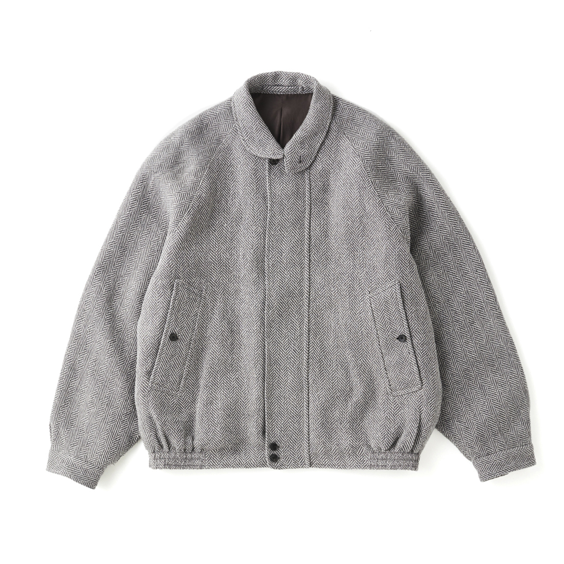 ROUND-COLLAR MOTORING JACKET