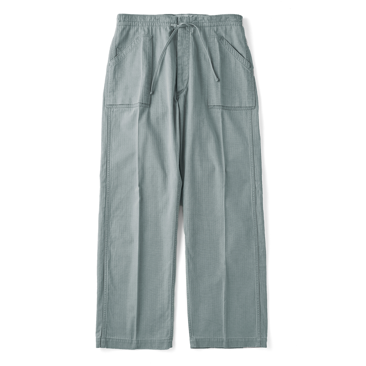 PATINA HERRINGBONE GATHERING TROUSER