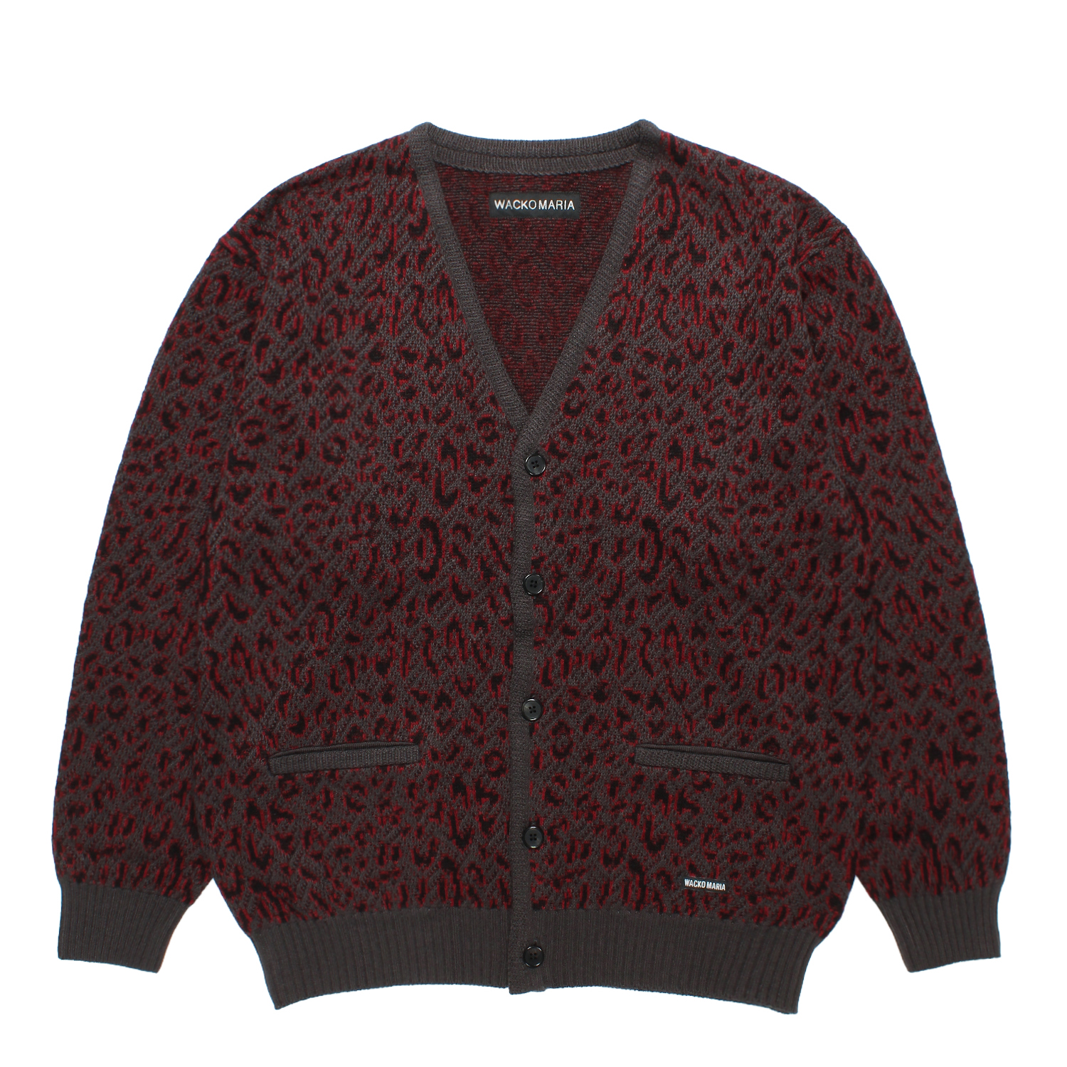LEOPARD JACQUARD CARDIGAN